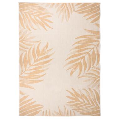 vidaXL Tapis à tissage plat d'extérieur 120x170 cm Motif de feuille product