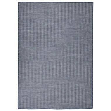 vidaXL Tapis à tissage plat d'extérieur 160x230 cm Bleu product