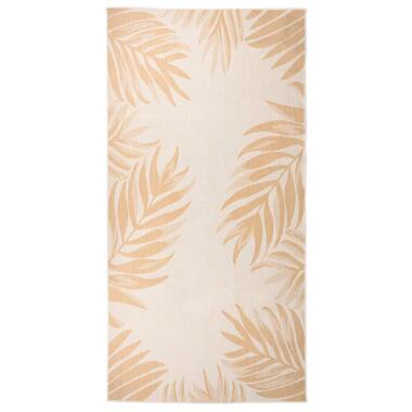 vidaXL Tapis à tissage plat d'extérieur 100x200 cm Motif de feuille product