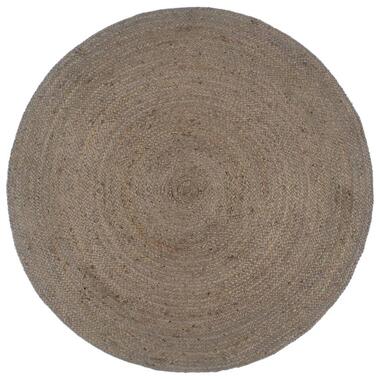 vidaXL Tapis fait à la main Jute Rond 210 cm Gris product