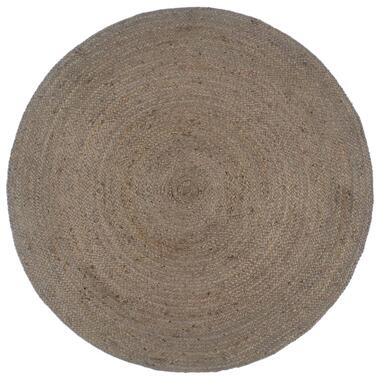 vidaXL Tapis fait à la main Jute Rond 180 cm Gris product