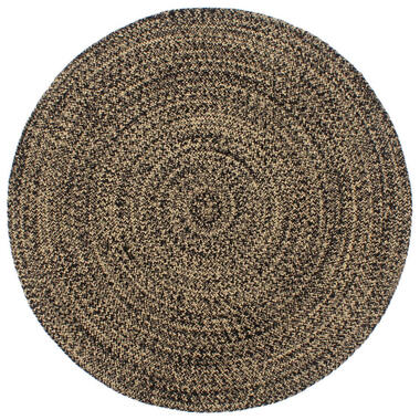 vidaXL Tapis fait à la main Jute Noir et marron 210 cm product