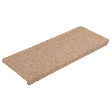 vidaXL - tapis d'escalier - Beige - Tissu - 65 x 24.5 x 3.5 cm - 15 pcs product