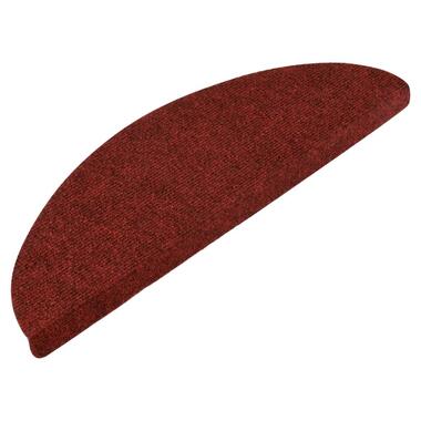 vidaXL Trapmatten zelfklevend 15 st 56x17x3 cm rood product