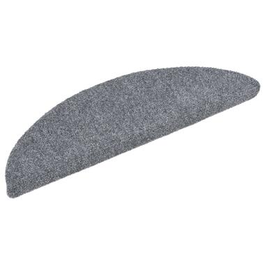 vidaXL Tapis autoadhésifs de marches 10 pcs Gris clair 56x17x3 cm product