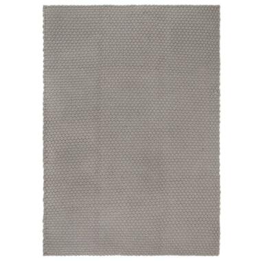 vidaXL Tapis rectangulaire Gris 180x250 cm Coton product