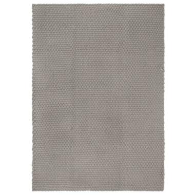 vidaXL Tapis rectangulaire Gris 160x230 cm Coton product