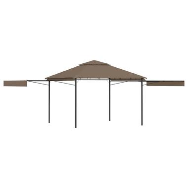 vidaXL Belvédère et double toits étentus 3x3x2,75 m Taupe 180g/m² product