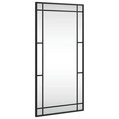 vidaXL Miroir mural noir 40x80 cm rectangulaire fer product