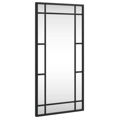 vidaXL Miroir mural noir 30x60 cm rectangulaire fer product