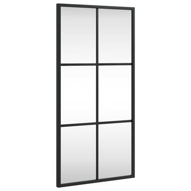 vidaXL Miroir mural noir 30x60 cm rectangulaire fer product