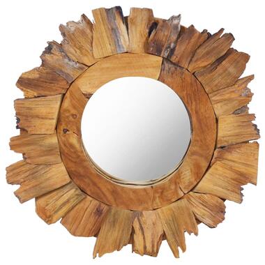 vidaXL Miroir mural 40 cm Teck Rond product