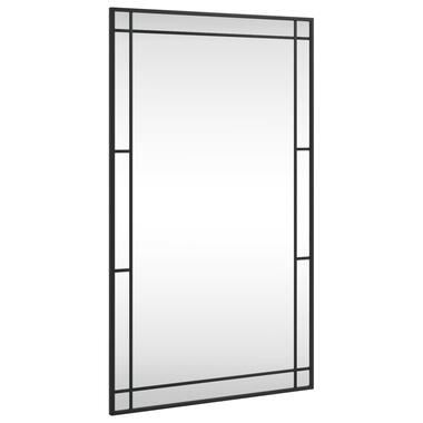 vidaXL Miroir mural noir 60x100 cm rectangulaire fer product