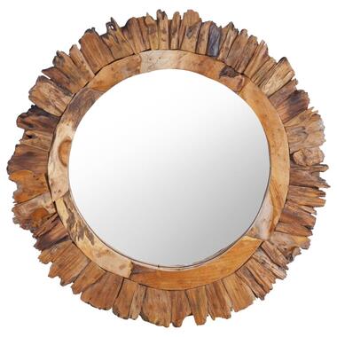 vidaXL Miroir mural 60 cm Teck Rond product