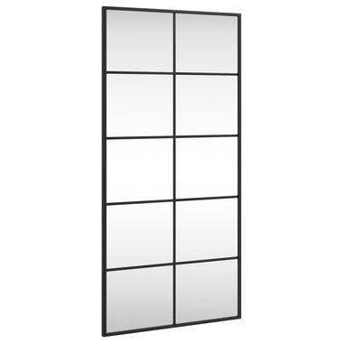 vidaXL Miroir mural noir 50x100 cm rectangulaire fer product