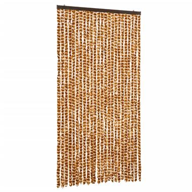 vidaXL Moustiquaire Ocre et blanc 100x220 cm Chenille product