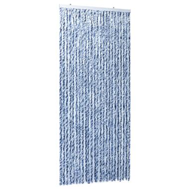 vidaXL Moustiquaire Bleu blanc et argenté 100x220 cm Chenille product