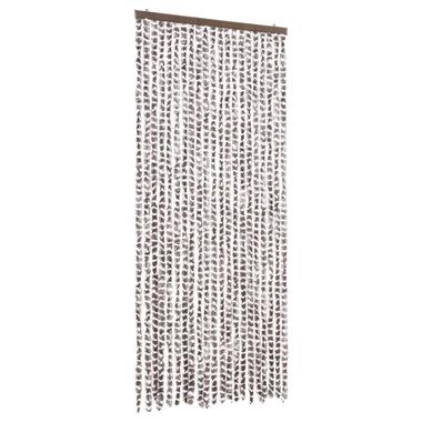 vidaXL Moustiquaire Taupe et blanc 90x220 cm Chenille product