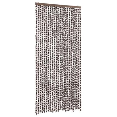 vidaXL Moustiquaire Marron et blanc 100x220 cm Chenille product