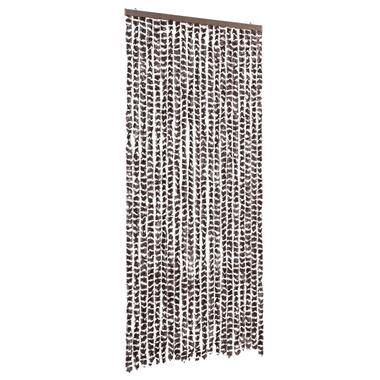 vidaXL Moustiquaire Marron et blanc 90x220 cm Chenille product