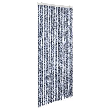 vidaXL Moustiquaire Bleu blanc et argenté 90x220 cm Chenille product