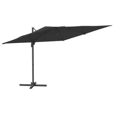 vidaXL Parasol déporté avec mât en aluminium Noir 300x300 cm product