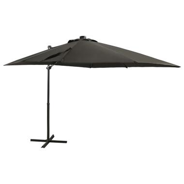 vidaXL Parasol de jardin en porte-à-faux avec mât et lumières LED product