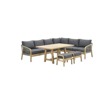 Santos lounge-diningset-5-dlg-links-acacia white wash-dgrijs-mgrey product