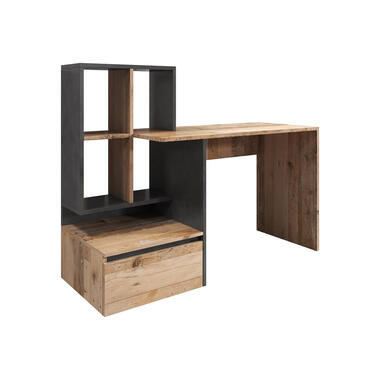 Bureau Pierre 2 - Chêne clair - Anthracite - 145 cm product