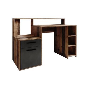 Meubella Bureau Pierre 5 - Chêne foncé - Anthracite - 138,5 cm product