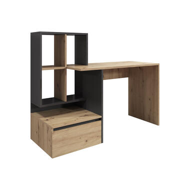 Bureau Pierre 2 - Chêne - Anthracite - 145 cm product