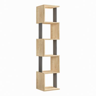 Woody Fashion Bookshelf - 100% Melamine Coated - Sonoma Oak Anthracite product