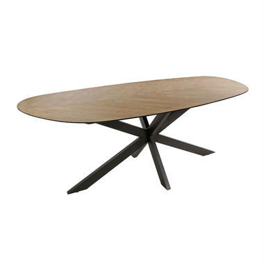 Fraaai - Brent eettafel 215 cm organisch - gerecycled teakhout fineer product