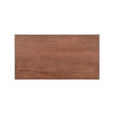 LABEL51 Eetkamertafel Tafelblad Straight Edge - Espresso - Mangohout - 120 cm product