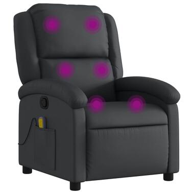 vidaXL - fauteuil inclinable de massage - Noir - Cuir product