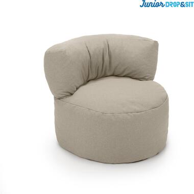 Parya - Zitzak Stoel Junior - Beige - 70 x 50 cm - Kinderstoel met Vulling product