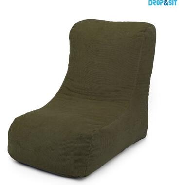 Parya - Fauteuil Pouf en Tissu Côtelé - Hunter - 95 x 65 x 75 cm - Intérieur product