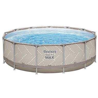 Bestway piscine acier pro max set ronde 396 cm avec auvent product