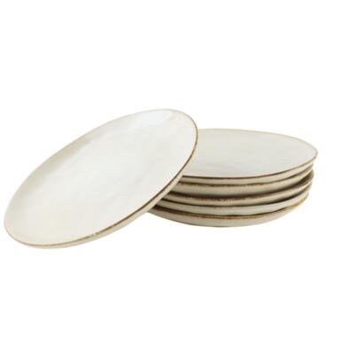 OTIX Service d'assiettes petit-déjeuner 6 personnes Beige 21 cm Céramique product