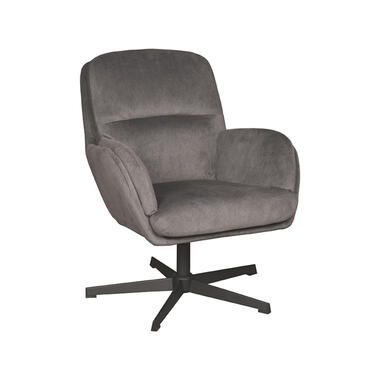 LABEL51 Fauteuil Moss - Antraciet - Cosmo - 77x70x90 cm product