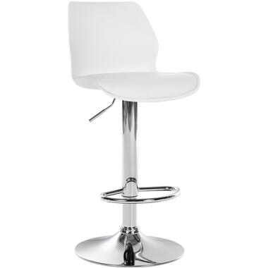 CLP Tabouret de bar Gilbert Chrome Cadre - Plastique - Blanc product