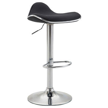 CLP Tabouret de bar Shanghai Chrome Cadre - Tissu - Noir product