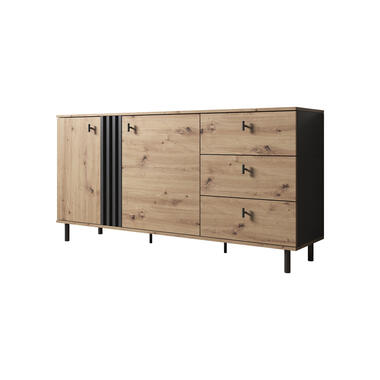 Buffet Marcos - Chêne - Anthracite - 165 cm product