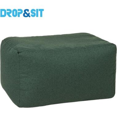 Parya - Poef Duurzaam - 100% Gerecyclede Petflessen - Groen - 55x75x45cm - product