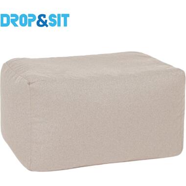 Parya - Pouf Durable - 100% bouteilles recyclées - Beige - 55x75x45 cm product