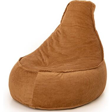 Parya - Fauteuil Beanbag en tissu côtelé - Beanbag de salon - Repose-pieds product