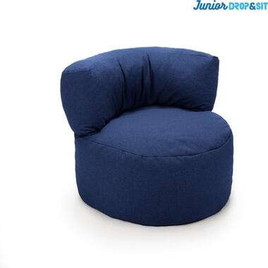 Parya - Chaise pouf Junior - Bleu foncé - 70 x 50 cm - Chaise pour enfants avec product