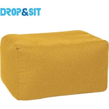 Parya - Pouf Durable - 100% gerecycleerde flessen - Geel - 55x75x45cm. product