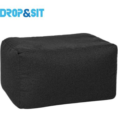 Parya - Pouf Durable - Noir - 100% bouteilles recyclées - 55x75x45 cm product