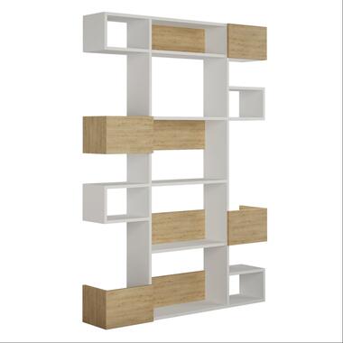 Woody Fashion Bookshelf - 100% Melamine- White Oak product